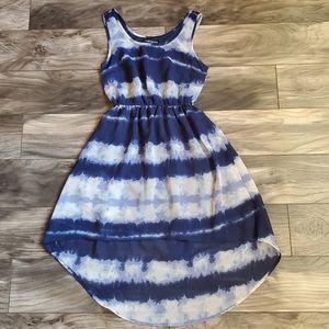 Marianne tie dye high-low dress